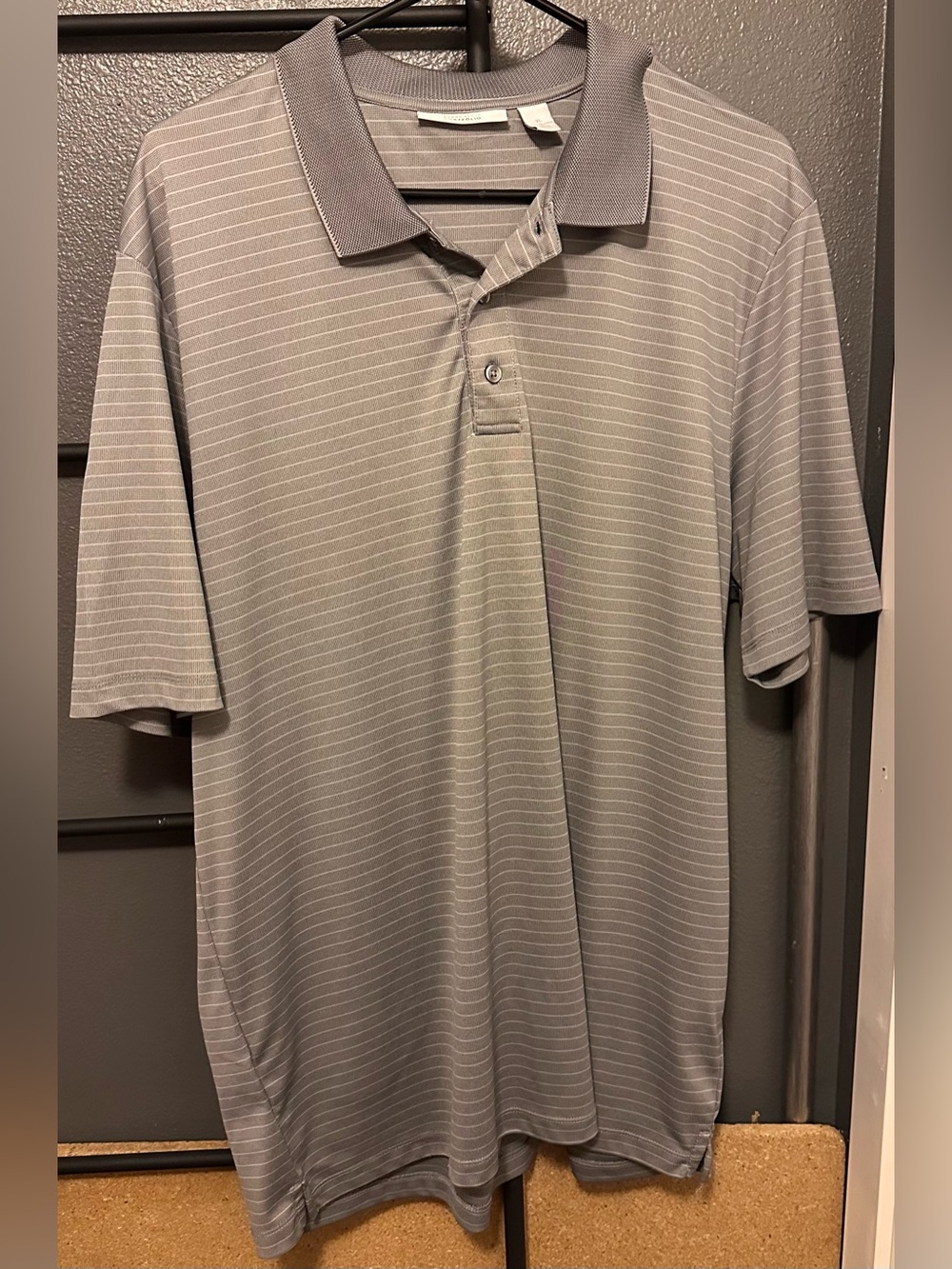 Men's Short Sleeve Polo Shirt in Light Gray